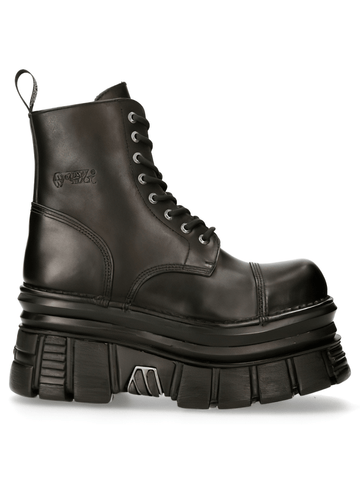 Rugged Punk Rock Ankle Boots with Laces - Military Style.