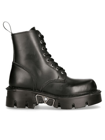 Gothic Military-Style Punk Leather Boots - Bold Style.