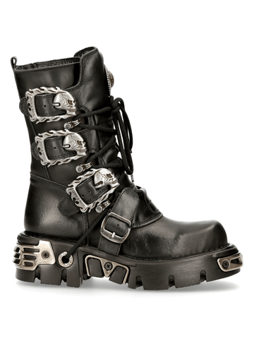 Stylish Urban Black Tactical Boots With Lace-up.