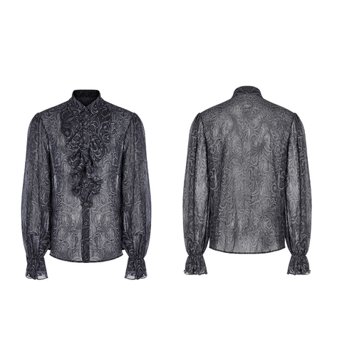 Goth Embossed Shirt - Exquisite Detail And Comfort Fit.