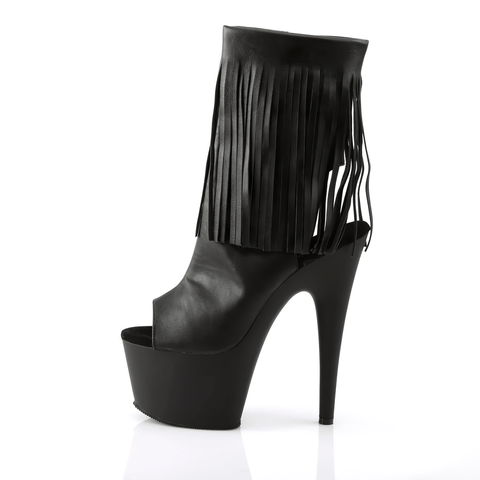 Elevate Your Look with Fringe Stiletto Platform Ankle Boots.