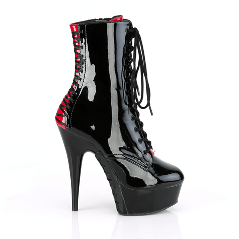 Stiletto Heel Two-Tone Gothic Ankle Boots.