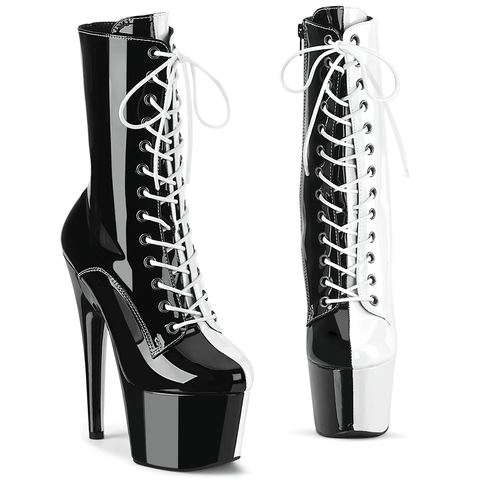 Women's Edgy Platform Ankle Boots with 7-inch Heels.