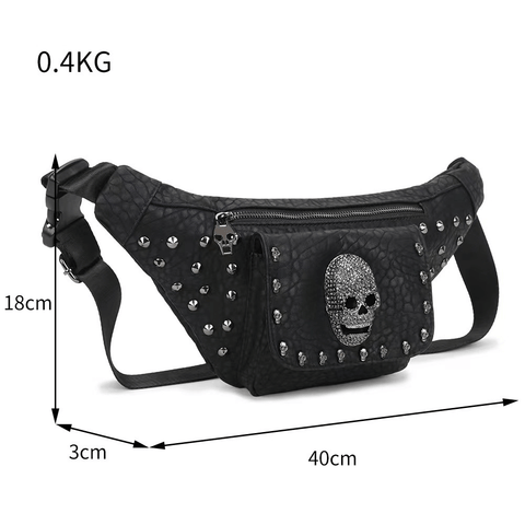 Punk's Edgy Flair - Stylish Unisex Bag.