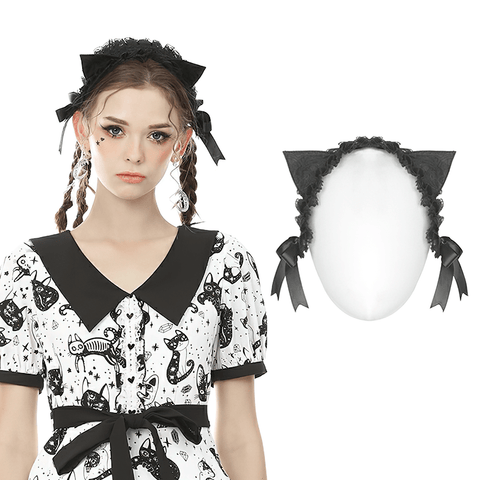 Stylish Feline-Inspired Hair Accessory.