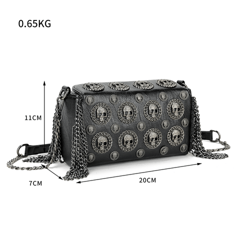 Gothic Elegance Meets Function - Unisex Skull Bag.