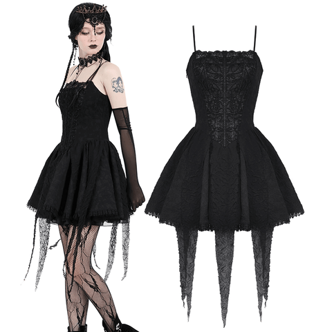 Elegant Black Lace Evening Dress for Special Occasions.