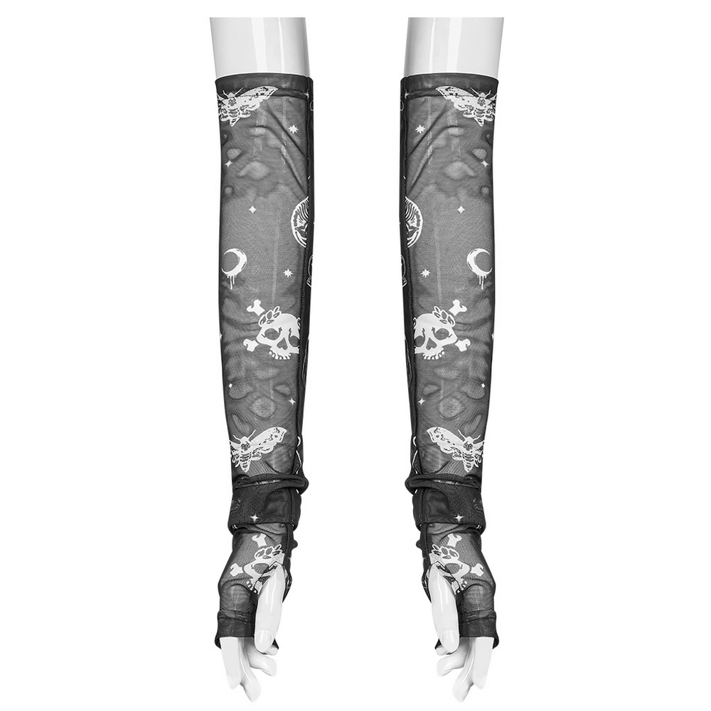 Virtual Erosion Inspired Moon and Skull Arm Sleeves.