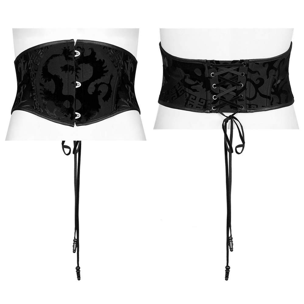 Gothic Inspired Waist Cincher for a Sleek Look.