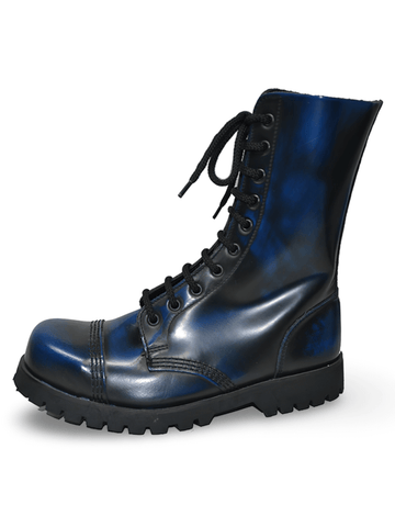 Durable 10 Eyelet Steel Toe Leather Ranger Boots.