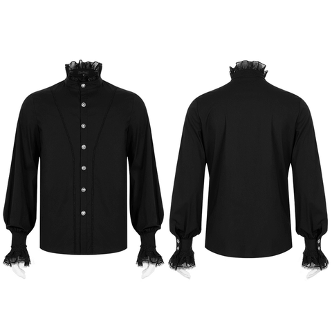 Victorian-Inspired Goth Aristocratic Shirt. 