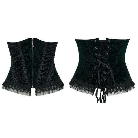 Women's Vintage Inspired Goth Style Printing Corset.