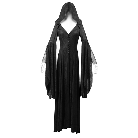 The High Priestess of Ther Velvet Hooded Coat.