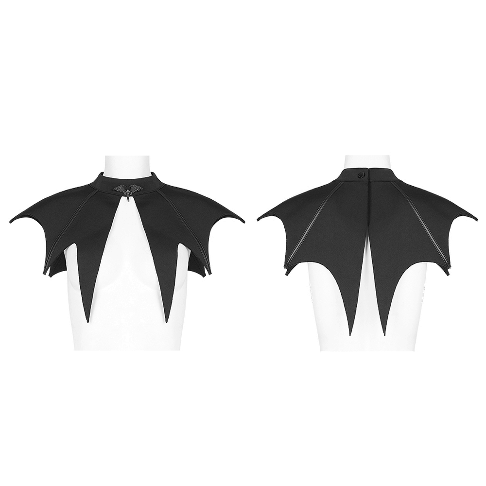 Dark Gothic Bat Wings Cape - Edgy Style.