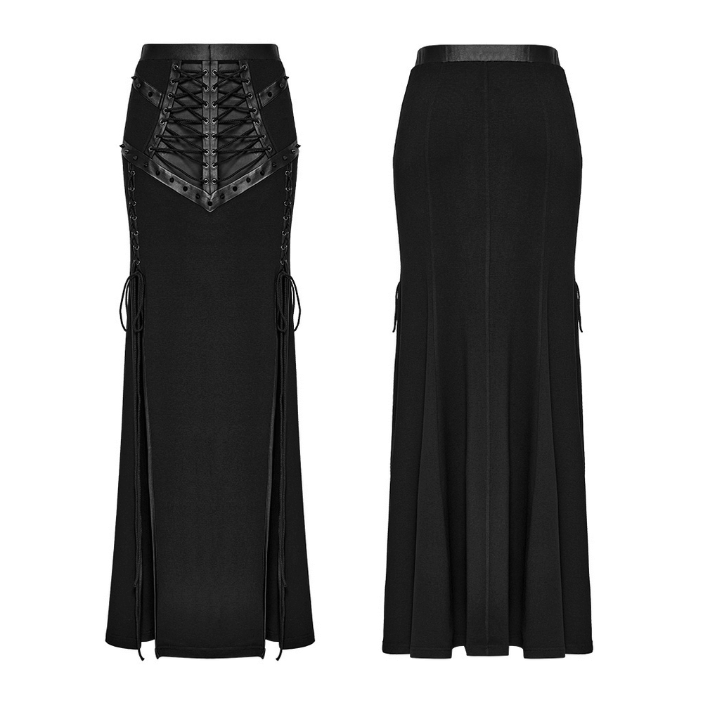 Punk Style Rope Skirt with Sexy Mesh Detail.