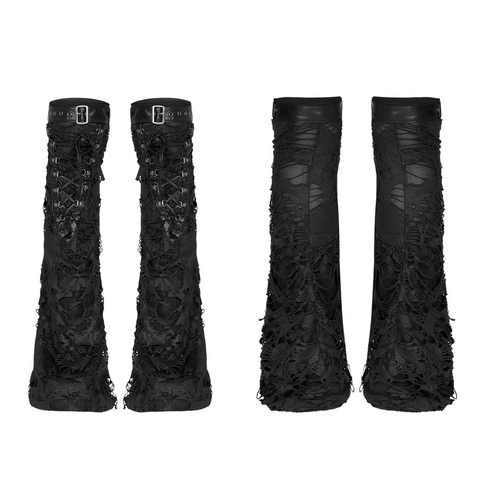 Gothic Punk Long Shabby Leg Warmers for Women.