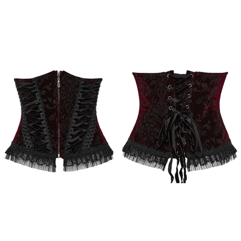 Vintage Gorgeous Goth Style Printing Corset Allure.