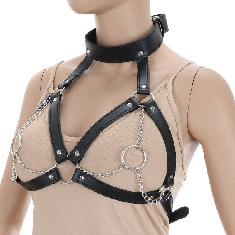 Women Sexy Bandage Belt Bra / Alt Fashion Body Harness