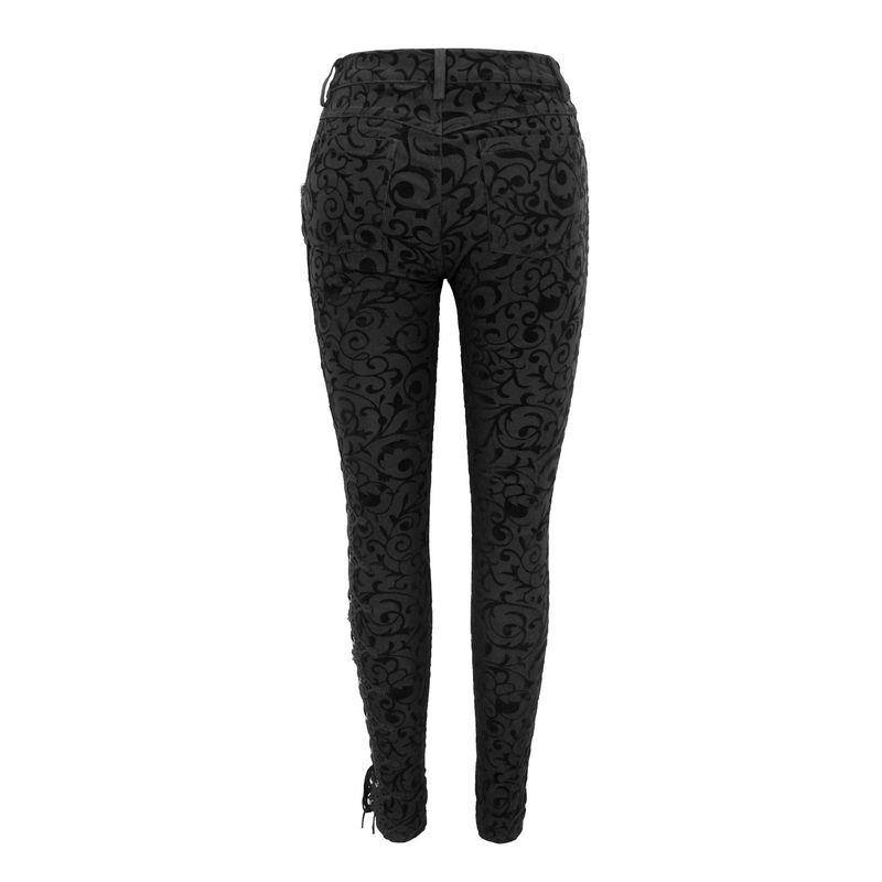 Black Lace Mid-Calf Leggings : : Clothing, Shoes & Accessories