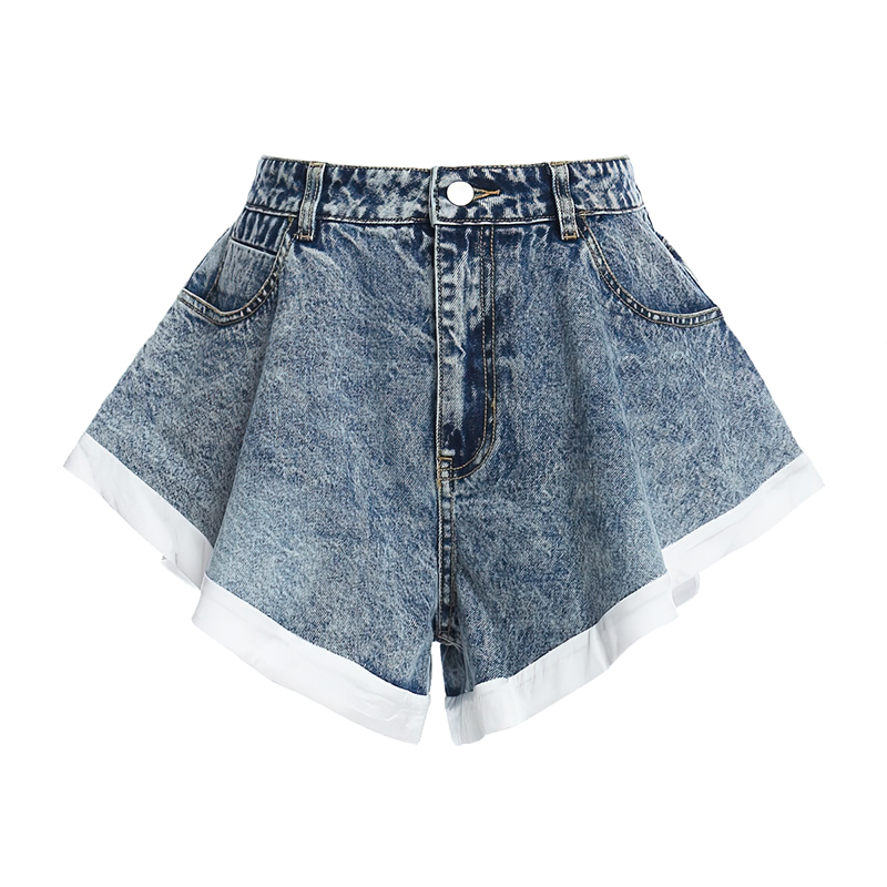 Stylish Denim Stretchable Mini Shorts for Women and Girls