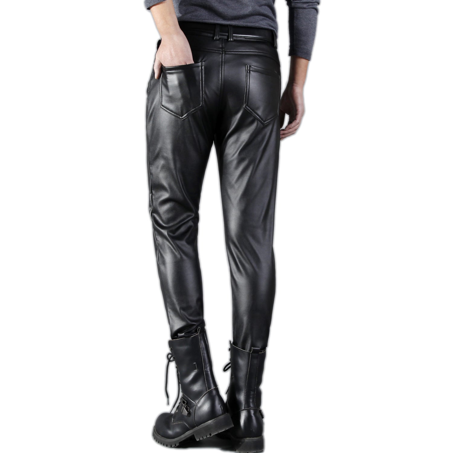 Mens Fall Fashion 2023 Men's Personality Nightclub Shiny Trousers Bronzing  Costumes Casual Pants Men's Leather Pants VSONTOR - Walmart.com