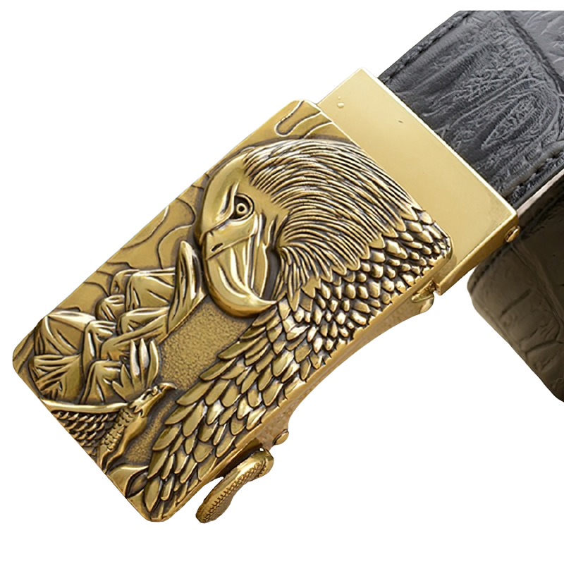 Men's Famous Fashion Eagle Design Cow skin Leather Handcrafted belt wi –  The Eagles Pride