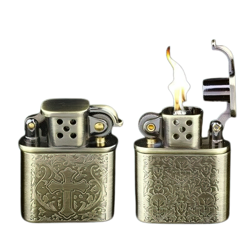 Windproof Skull Horns Zippo Silver Lighter Case | 3D Print Model