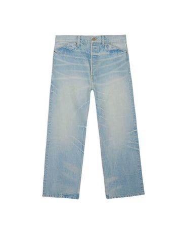 Type 00 15oz Selvedge Denim Pant - Light Washed Indigo