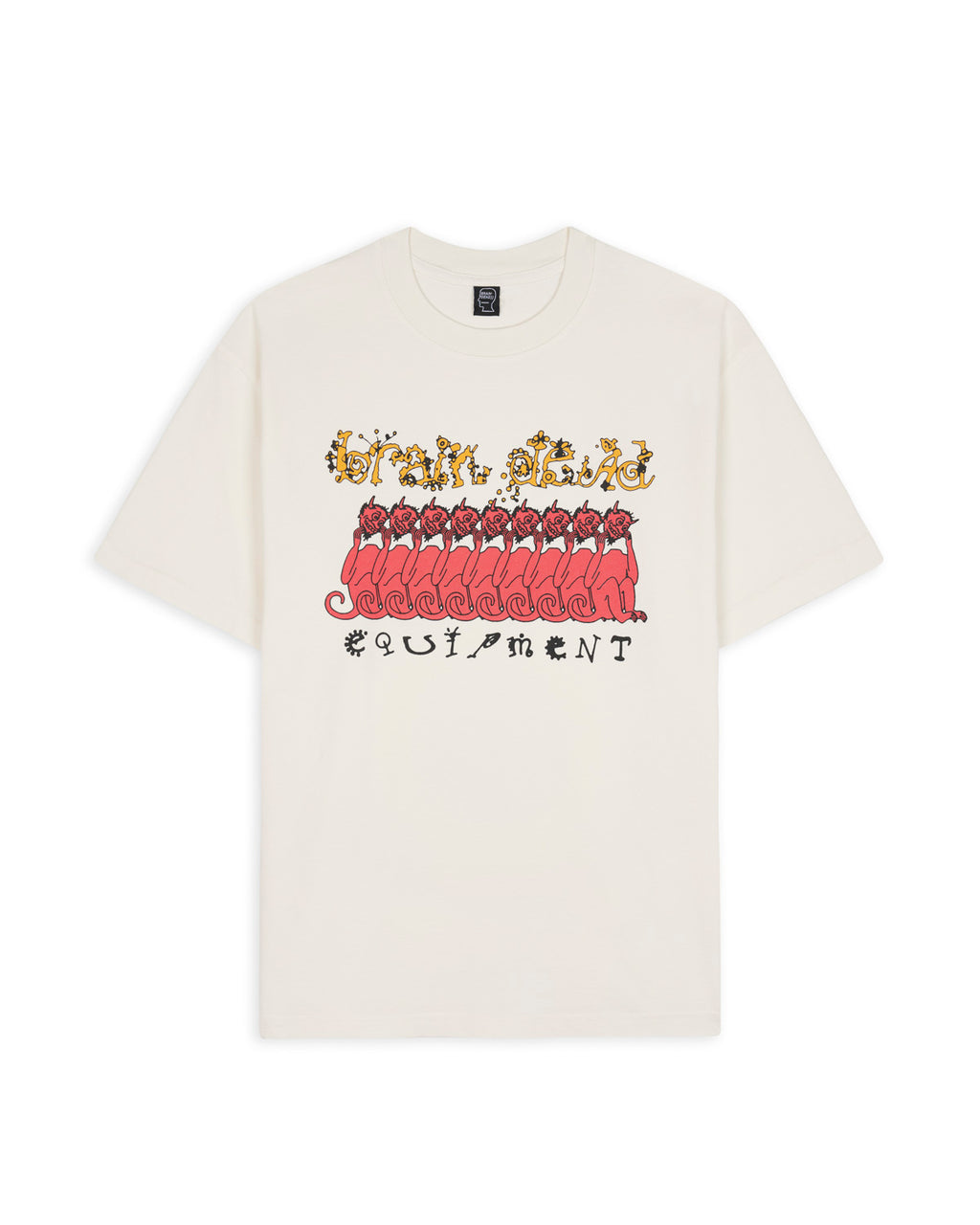 Brain Dead x Flippers Roller Factory T-shirt - Natural