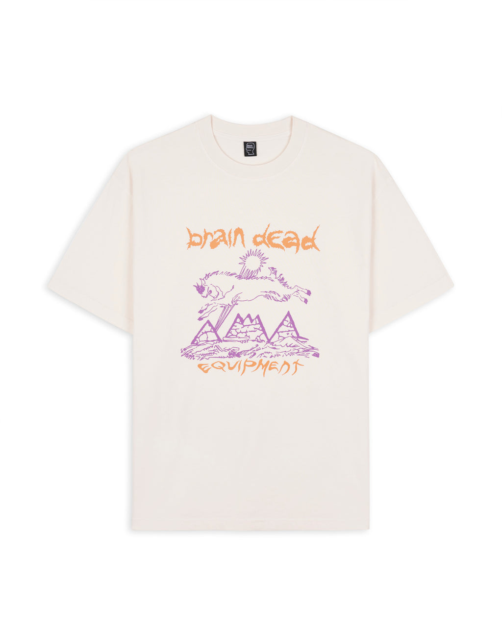 Brain Dead x Flippers Roller Factory T-shirt - Natural