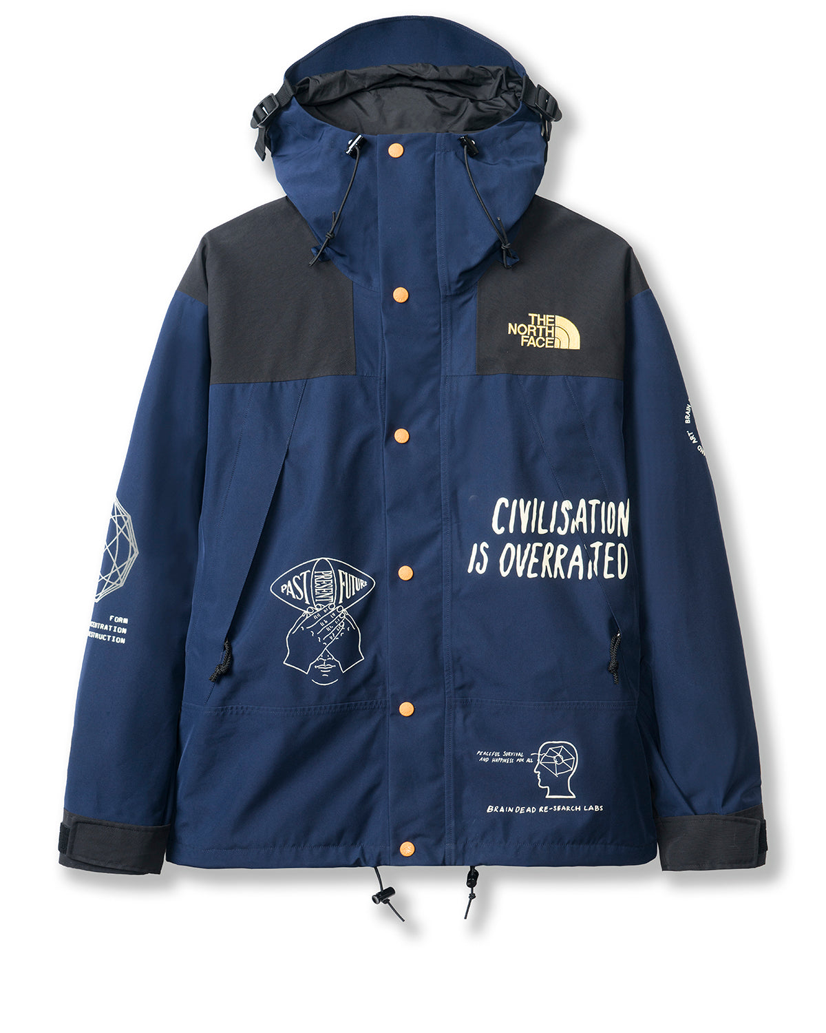 Brain Dead x The North Face Mountain Jacket Montague Blue