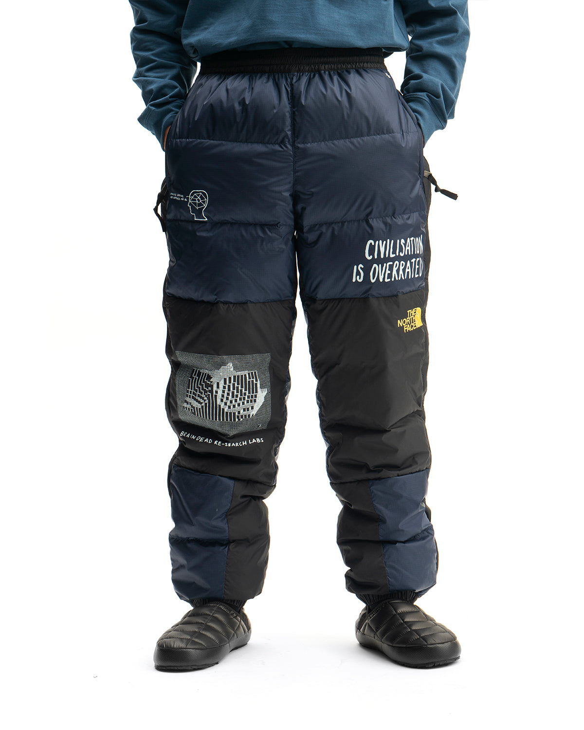 north face puffer trousers
