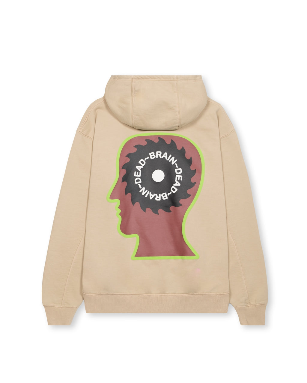 Men's Spacy Long Sleeve Hooded Sweatshirt A.P.C. x Brain Dead - Yellow