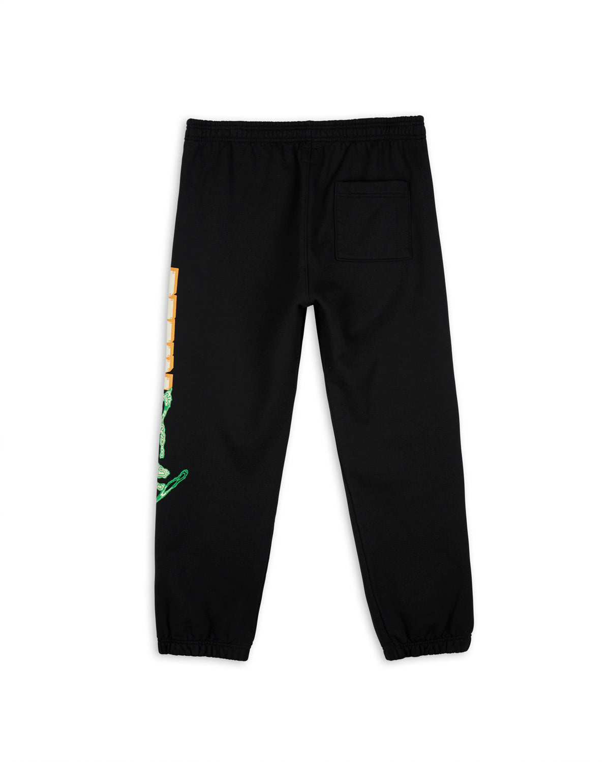 Navy Blue Sweatpants With School Logo Left Leg