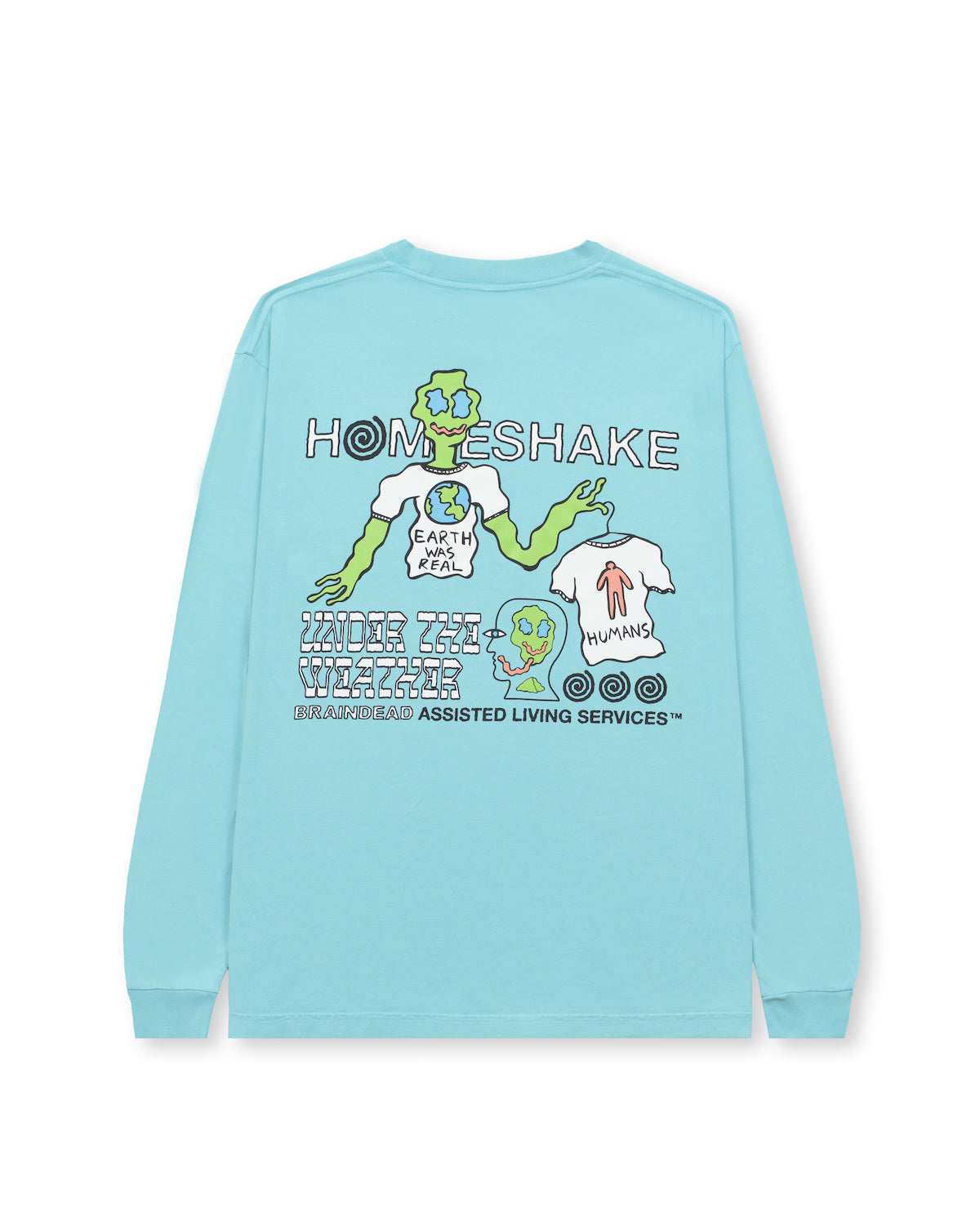 Brain Dead x Homeshake Under the Weather Long Sleeve - Light Blue