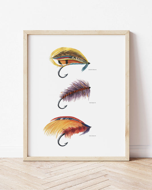 Fly Fishing Flies Art Print