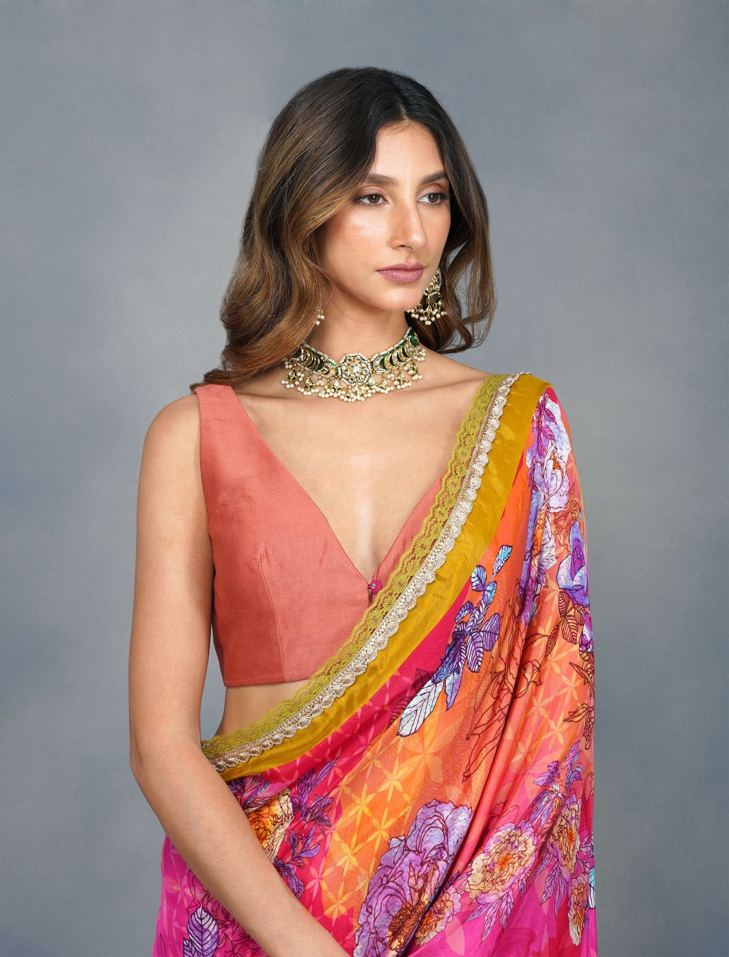 Buy Designer Printed Sarees for Women Online at Aza Fashions