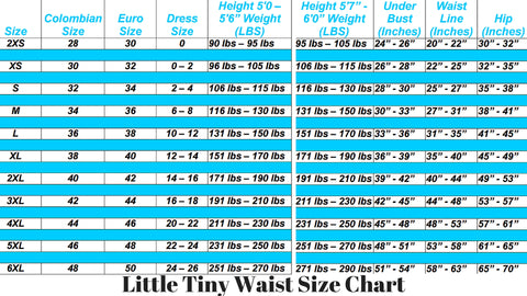 Waist Size Vs Height Chart