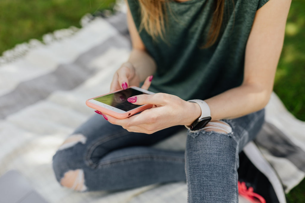 Girl On Her Phone