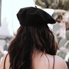 LACK OF COLOR - WOMEN'S WOOL BERET IN BLACK