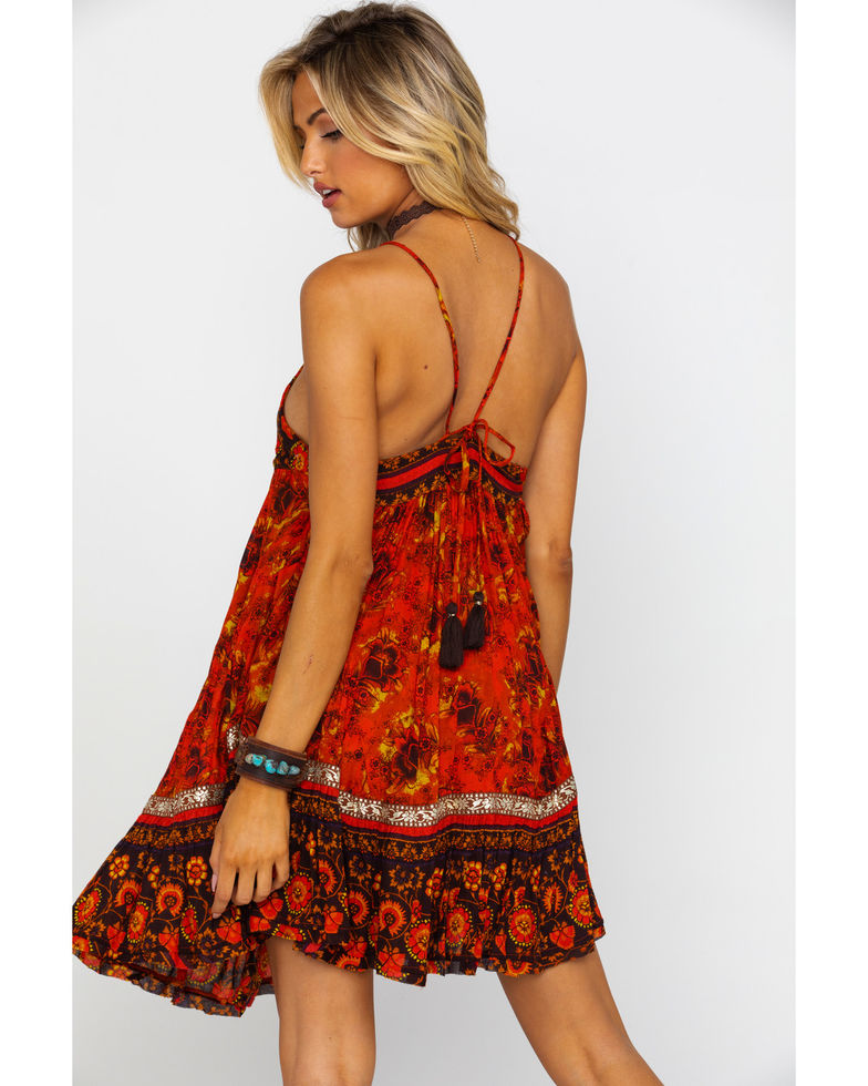 red free people dress