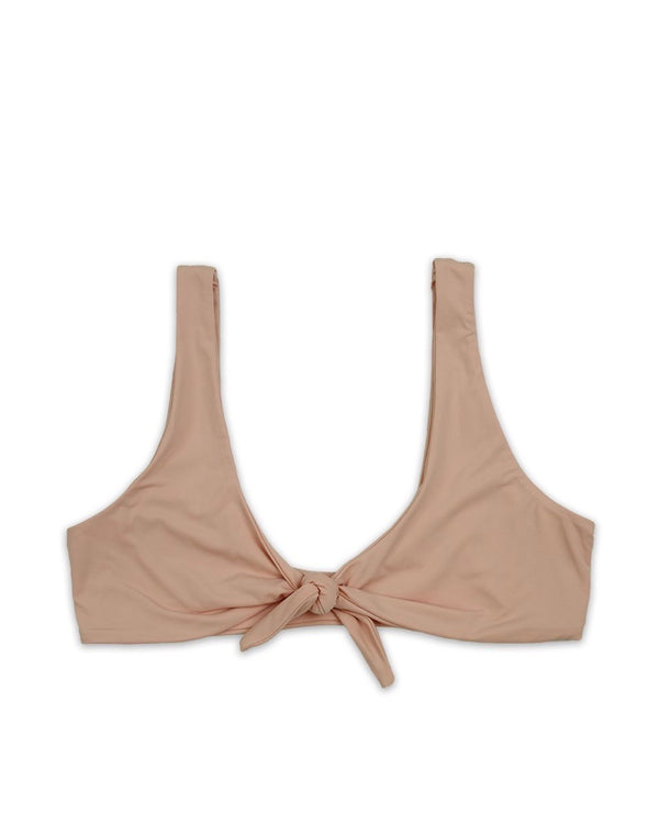 Knot Front Scoop Bikini Top