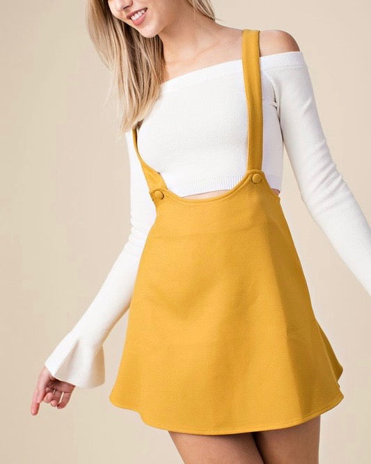 Honey Belle - Overall Skater Dress in Yellow – Shop Hearts