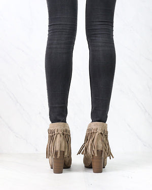 Boho Fringe Ankle Booties in More 