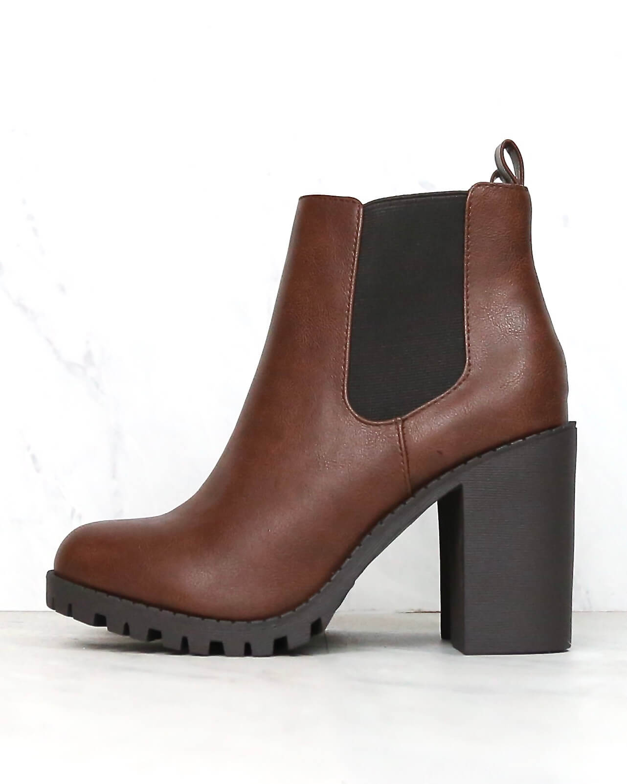 chelsea booties with heel