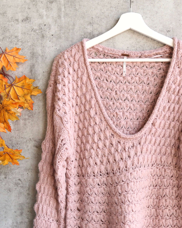 Free people chunky knit sweater hotsell