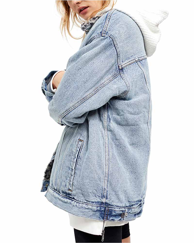 Wild Ones Sherpa Trucker Denim Jacket 