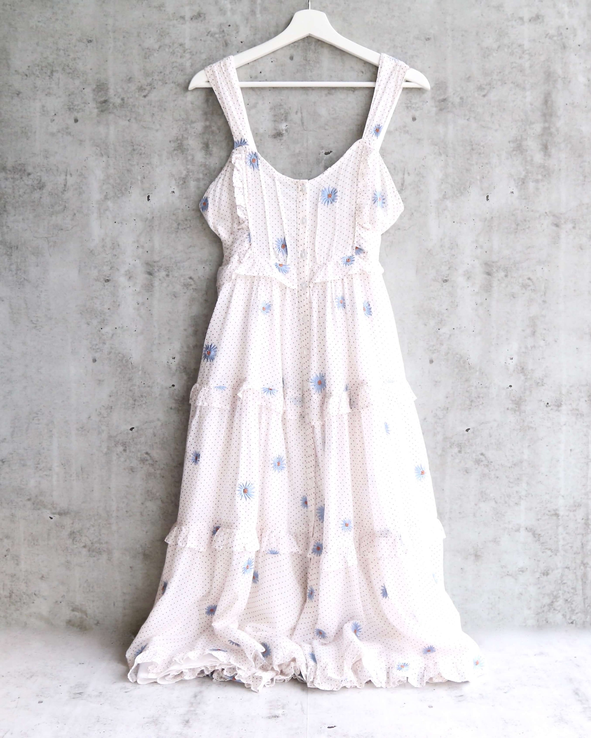 free people daisy chain cotton midi dress