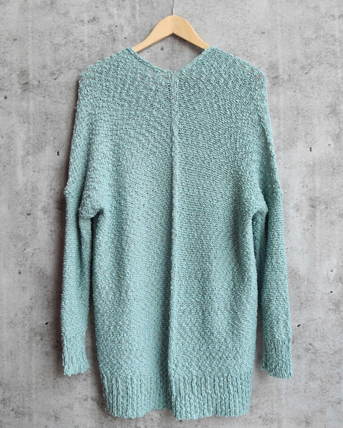 popcorn yarn lightweight open front cardigan - more colors