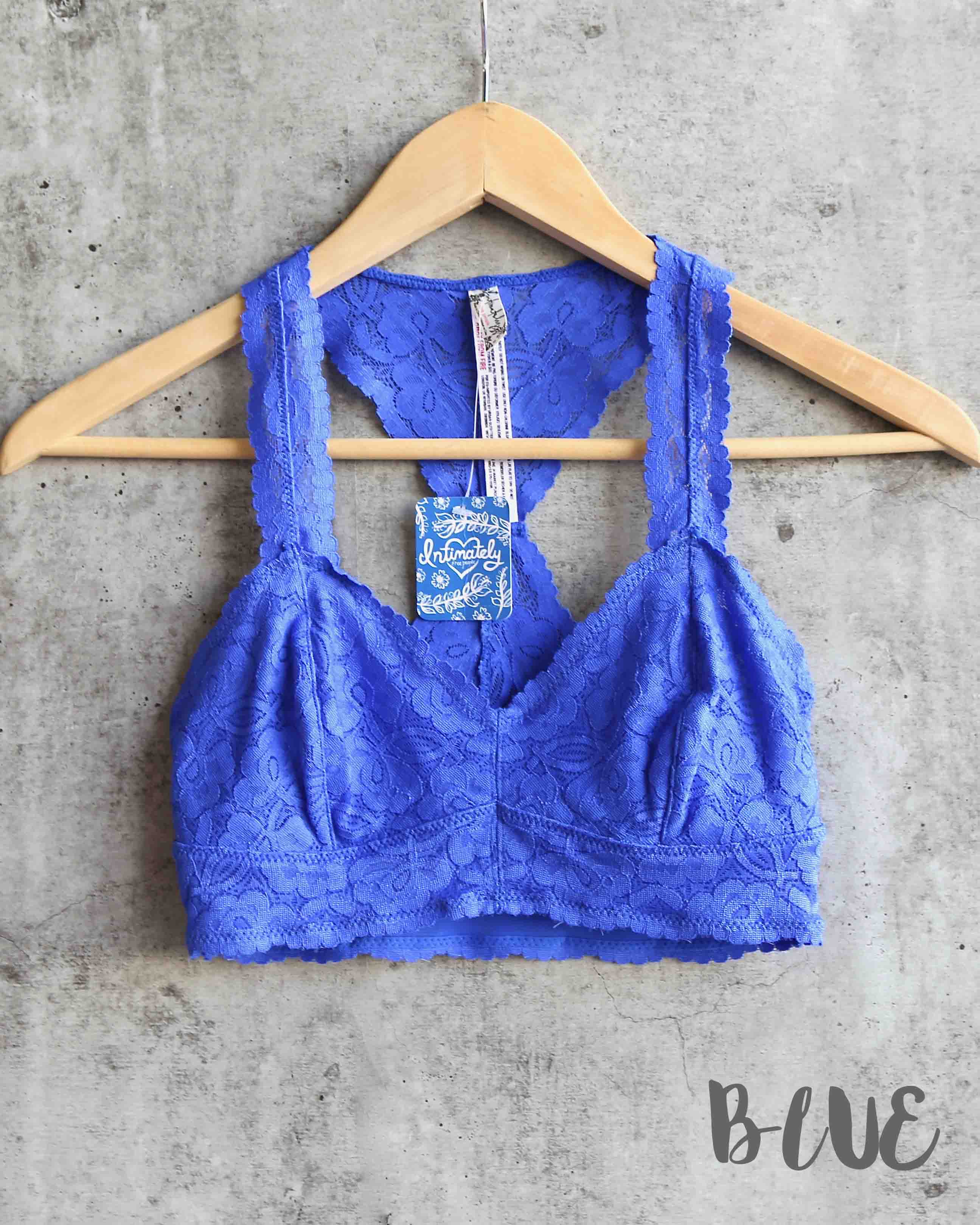Free People - Intimately FP - Galloon Lace Racerback Bralette in More –  Shop Hearts